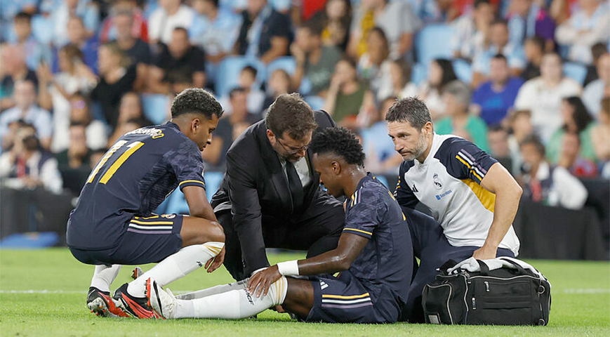 Madrid's Vinicius Out For Over A Month With Hamstring Injury